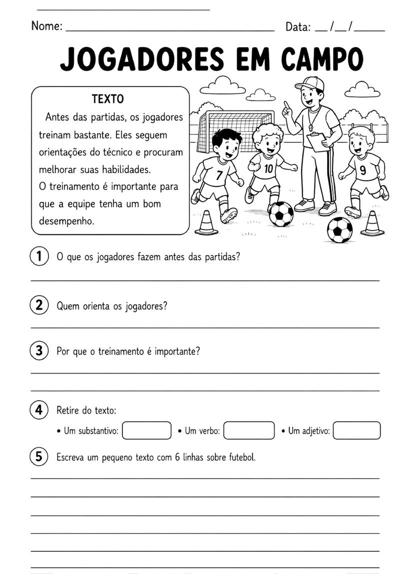 Atividades Copa do Mundo 5º Ano Fundamental para Imprimir